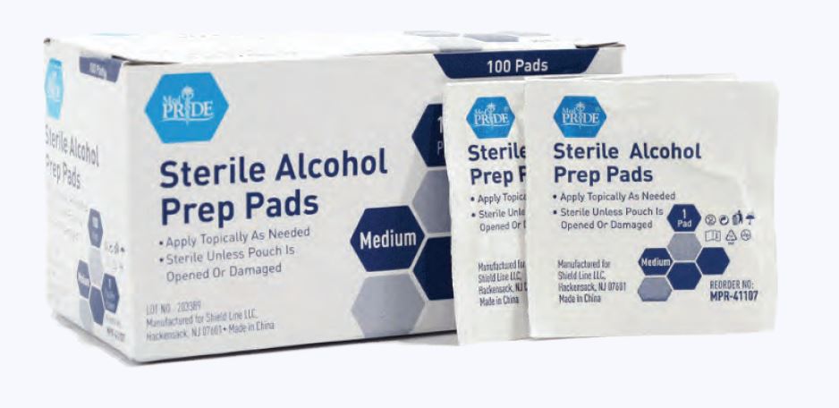 Alcohol Prep Pads Bulk Case of 10 000 Pads Wabii PPE
